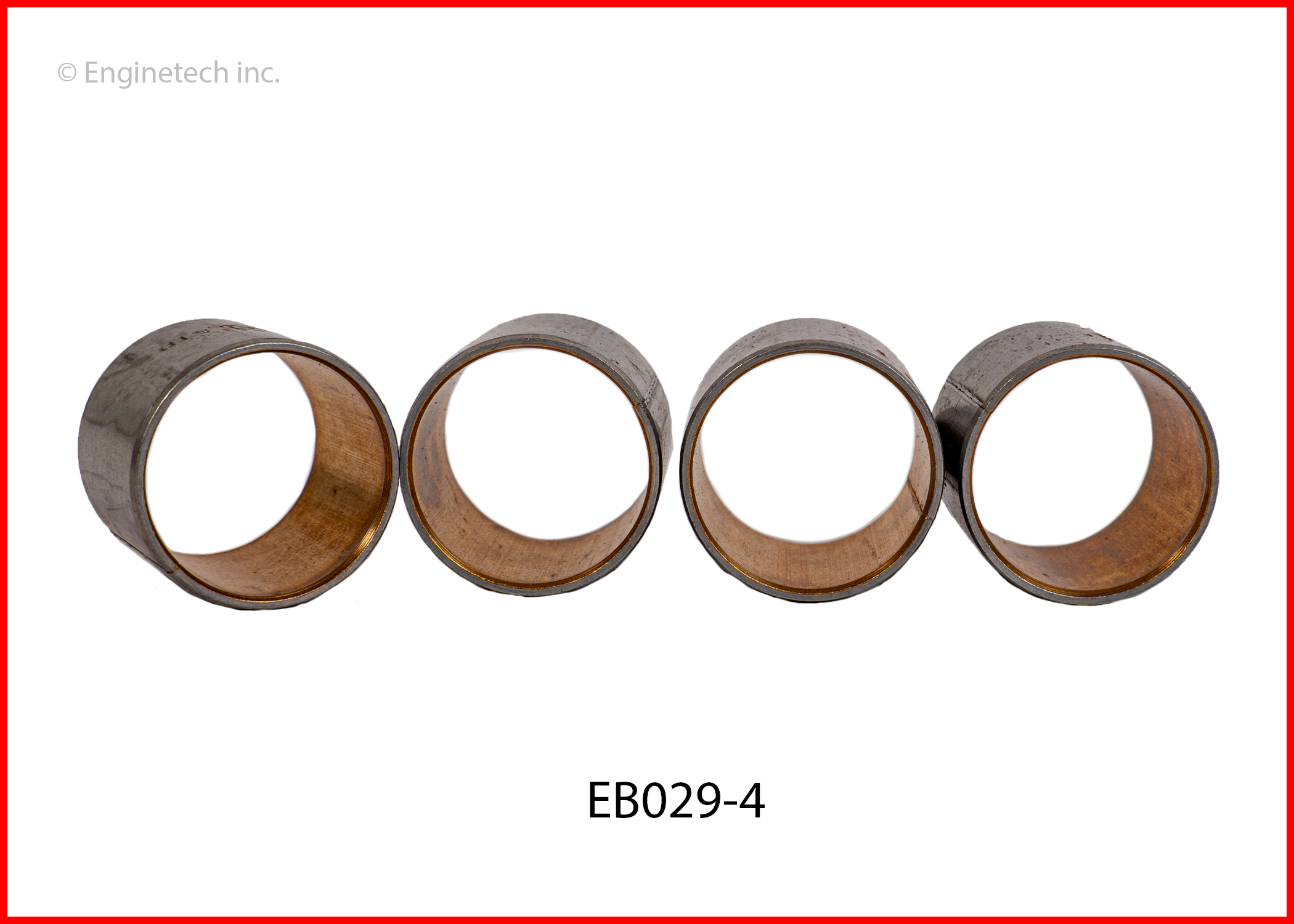 Enginetech Engine Piston Wrist Pin Bushing Set- Size Machining Required - EB029-4